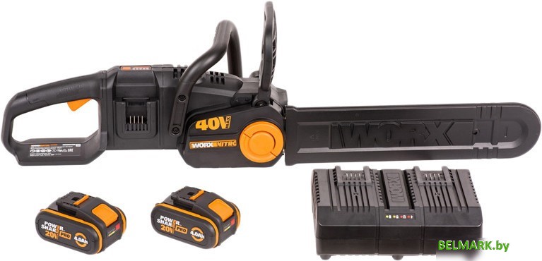 Аккумуляторная пила Worx Nitro WG385E (с 2-мя АКБ) - фото