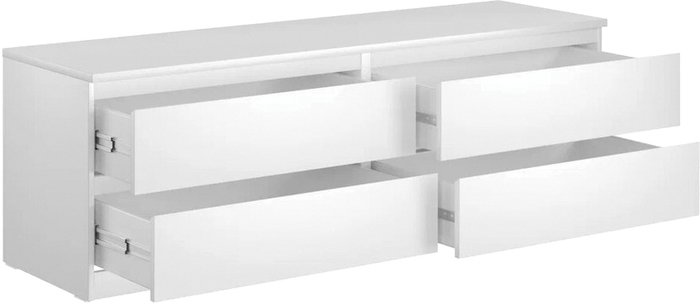 Тумба Mio Tesoro Мальта 4 ящика 160x54 2.05.02.030.1 (белый) - фото2