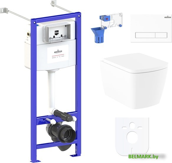 Унитаз Lavinia Boho Relfix Aveo Rimless 7 в 1 87050205 (белый пластик) - фото