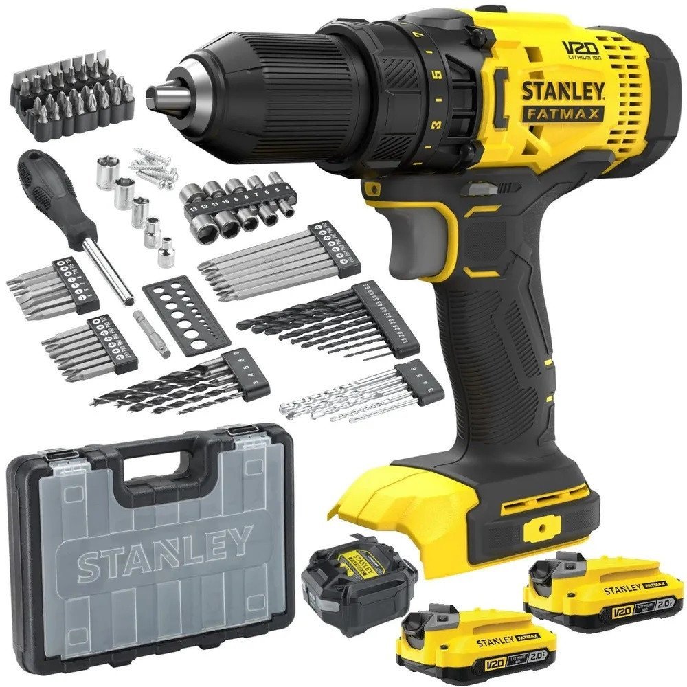 Дрель-шуруповерт Stanley SFMCD700D2A (с 2-мя АКБ, кейс) - фото