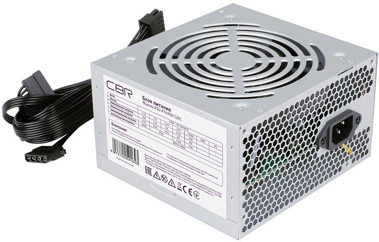 Блок питания CBR PSU-ATX450-12EC - фото