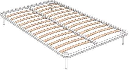 Ортопедическое основание Askona С ламелями 160x200 - фото