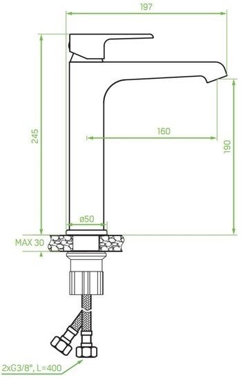 Смеситель Laveo Largo BAH 02ND - фото2