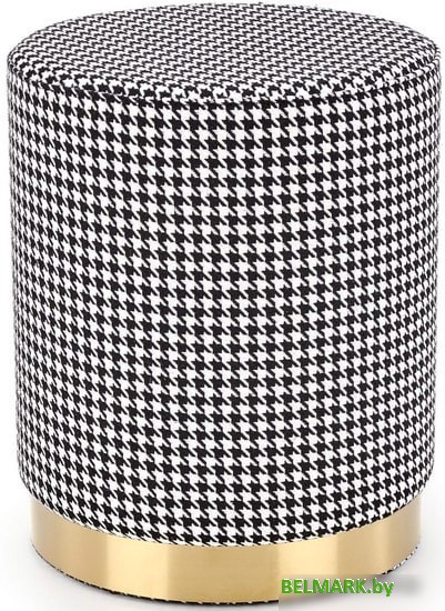 Пуфик Halmar ARUNA (черный/белый/золотой) - фото