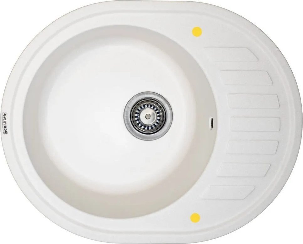 Кухонная мойка Ecoshtein Kreis OV 620 (латте) - фото