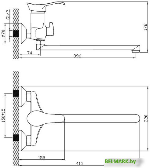 Смеситель Diadonna D80-222100 - фото2
