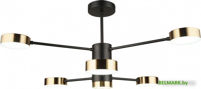 Люстра средней высоты Mirastyle SX-N-4188/6 BK+GD - фото