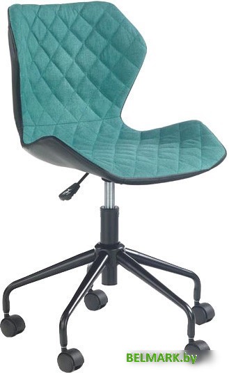 Кресло Halmar Matrix (черный/бирюзовый) - фото