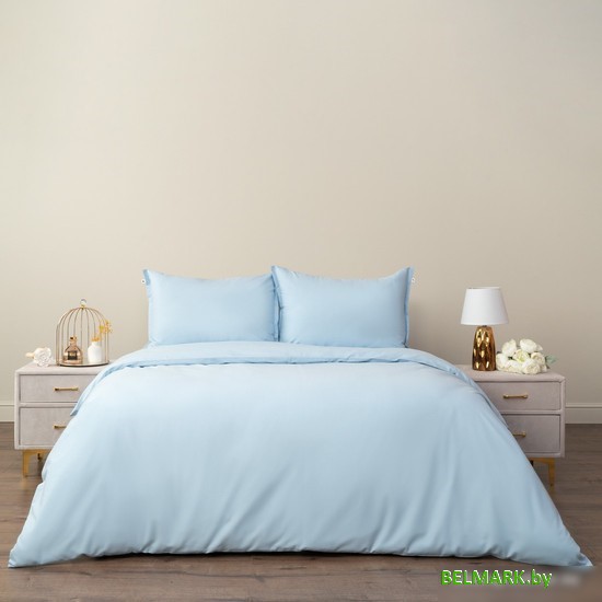 Постельное белье Siberia Home Сэнди Евро Сиб-Евро-Сэн-гл (голубой) - фото