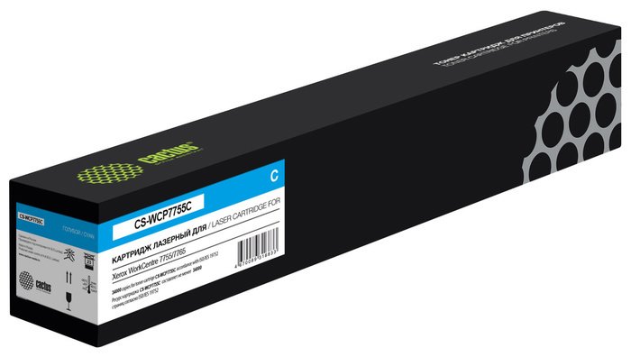 Картридж CACTUS CS-WCP7755C (аналог Xerox 006R1404) - фото