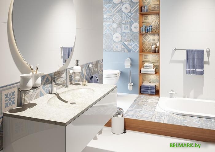 Держатель для полотенца Bisk 06906 (хром/белый) - фото2