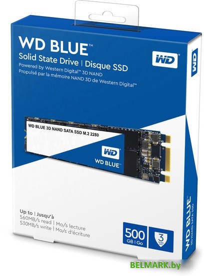 SSD WD Blue 3D NAND 500GB WDS500G2B0B - фото2