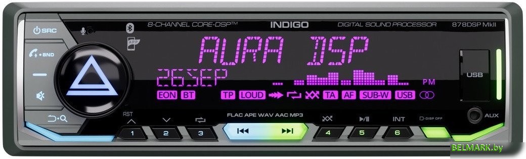USB-магнитола Aura Indigo-878DSP MKII - фото