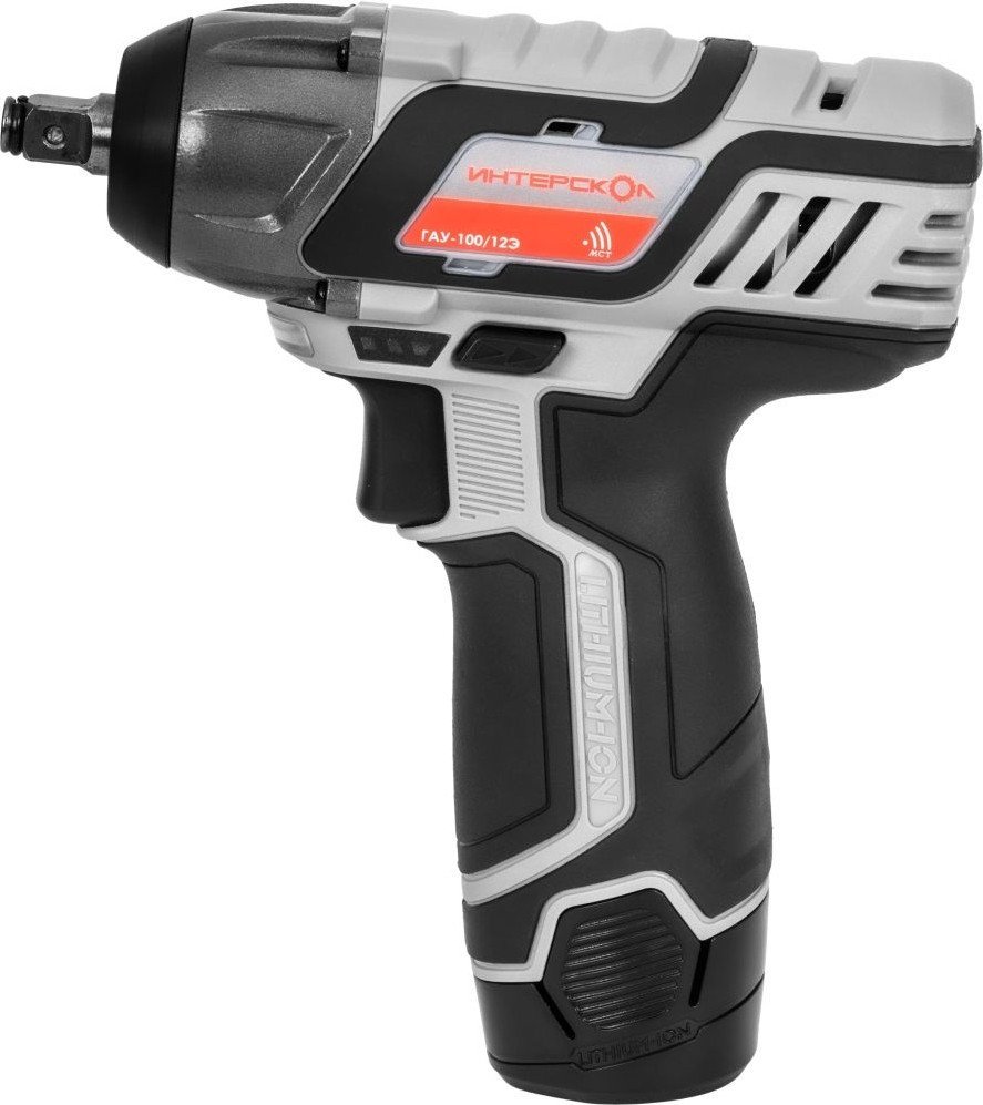 Гайковерт Интерскол ГАУ-100/12Э 807.2.2.70 (с 2-мя АКБ, кейс) - фото2