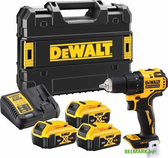 Дрель-шуруповерт DeWalt DCD708P3T (с 3-мя АКБ 5 Ач, кейс) - фото