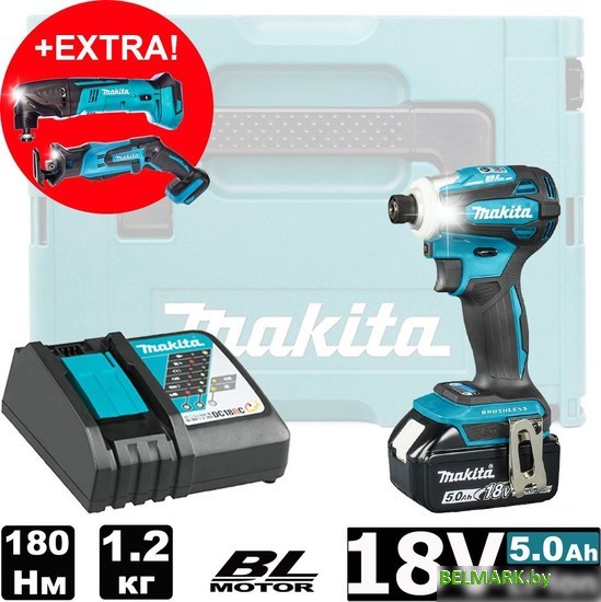 Винтоверт Makita DTD172RT1J (с 1-м АКБ, кейс) - фото2