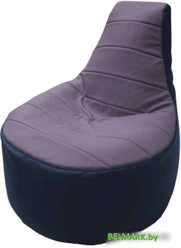 Кресло-мешок Flagman Трон Т1.3-18 (сирень/синий) - фото