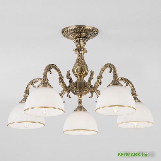 Люстра средней высоты Евросвет Caldera 60106/5 античная бронза - фото