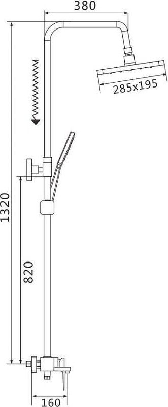 Душевая система Shevanik S8936T - фото2