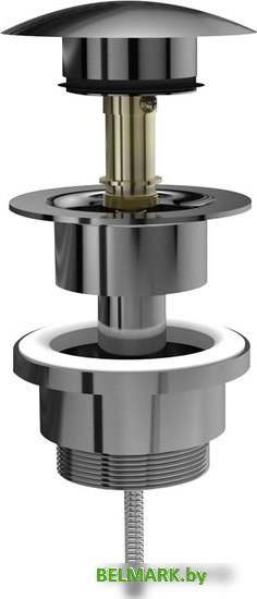 Донный клапан Aquasanita Click-Clack AK-01 (хром) - фото