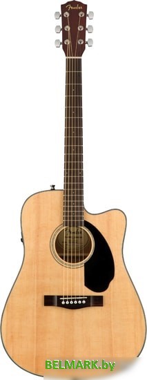 Электроакустическая гитара Fender CD-60SCE Natural - фото