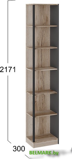 Стеллаж Трия Окланд ТД-324.07.24 (черный/дуб делано) - фото2