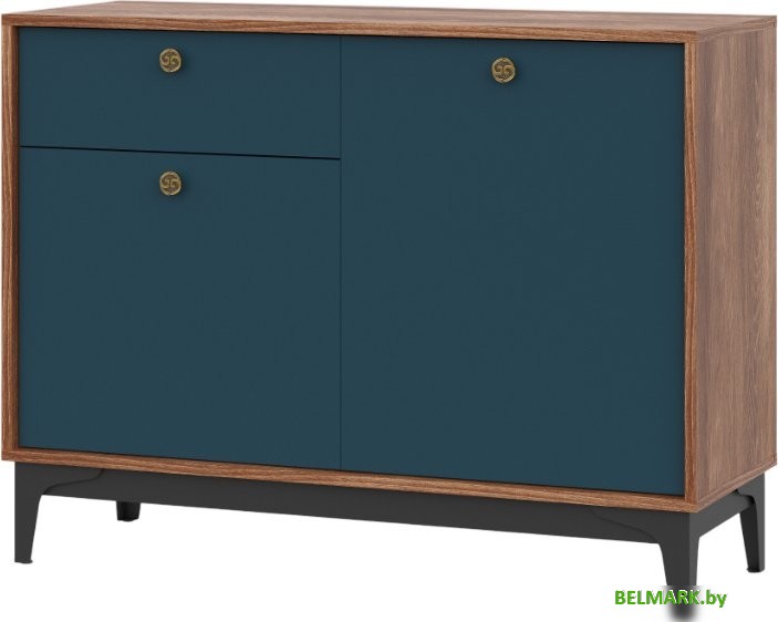 Тумба НК-Мебель Brass KM-3 (синий) - фото