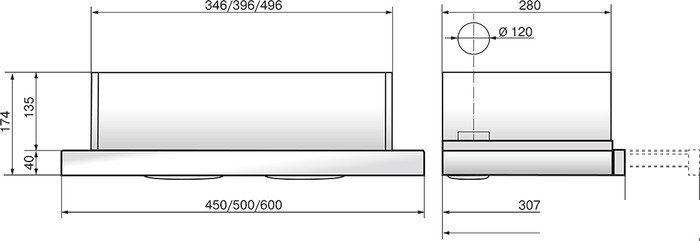Кухонная вытяжка Elikor Интегра Glass 45Н-400-В2Д (нержавеющая сталь/черное стекло) (943434) - фото2