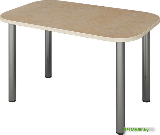 Кухонный стол Senira Р-001-01 (аламбра светлая/хром) - фото