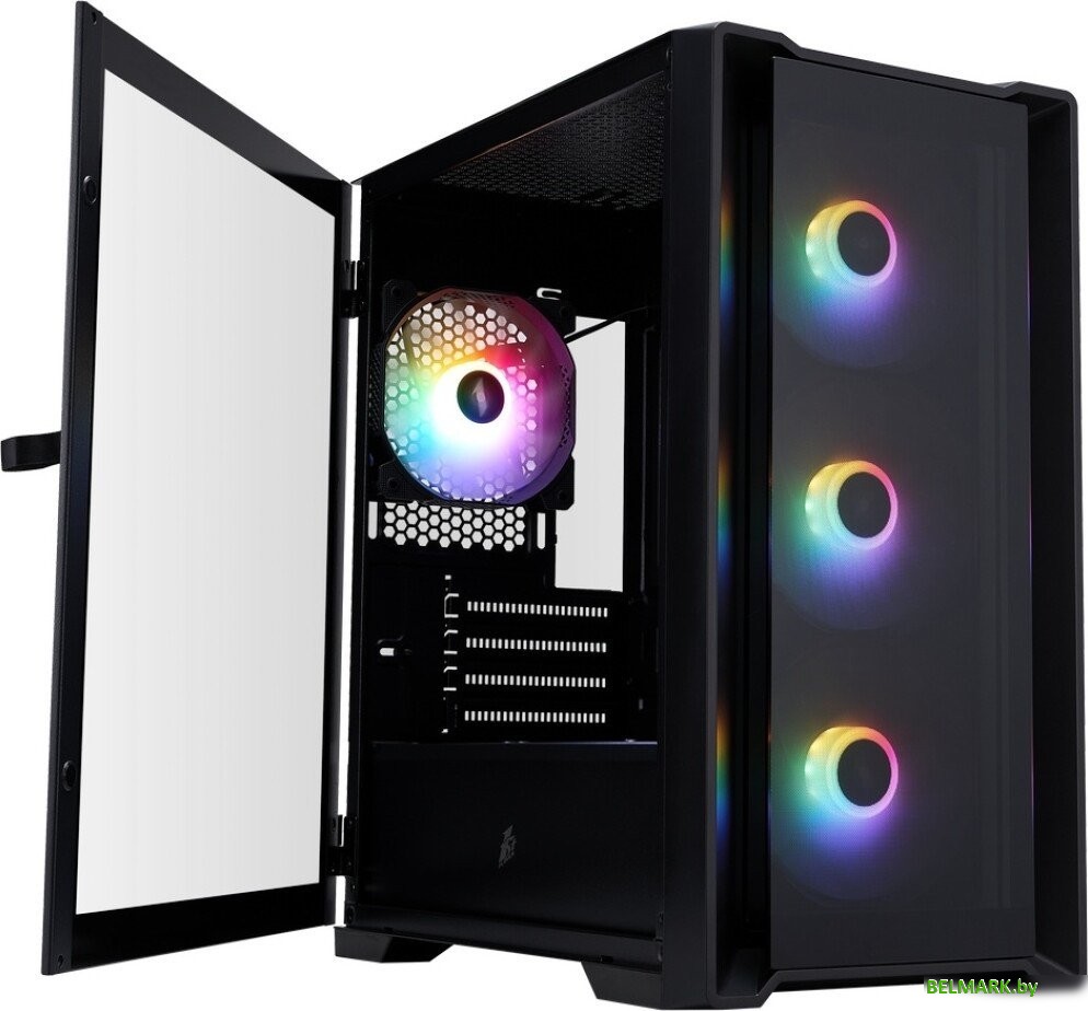 Корпус 1stPlayer TRILOBITE T4-G FRGB (черный) - фото2