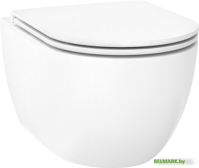 Унитаз подвесной Wellsee Chalice Perfection RimFree 182607001 (чаша, пневмокрышка, глянцевый белый) - фото