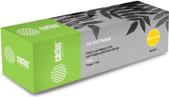 Картридж CACTUS CS-PH7760BK (аналог Xerox PH7760BK) - фото