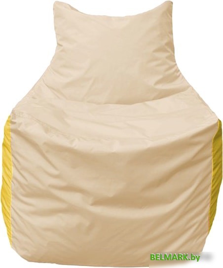 Кресло-мешок Flagman Фокс Ф2.1-148 (слоновая кость/жёлтый) - фото2