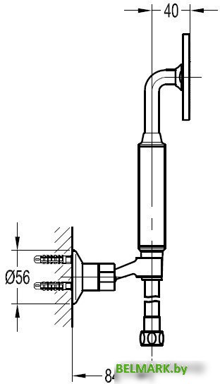 Душевой гарнитур Cezares ECO-KD-BORO - фото2