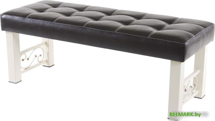 Банкетка AMC Lux 5 кожзам бежевый/коричневый 5.1А12032 - фото