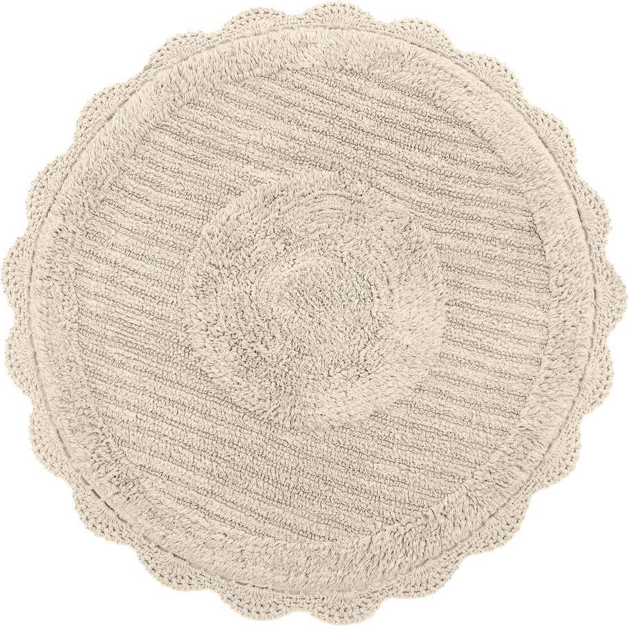 Коврик для ванной Sofi De MarkO Laura Кружевной 75x75 КВ-ЛА-6-75х75 (бежевый) - фото