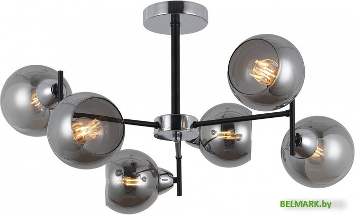 Люстра средней высоты Mirastyle MD-8275/6 BK+CR - фото