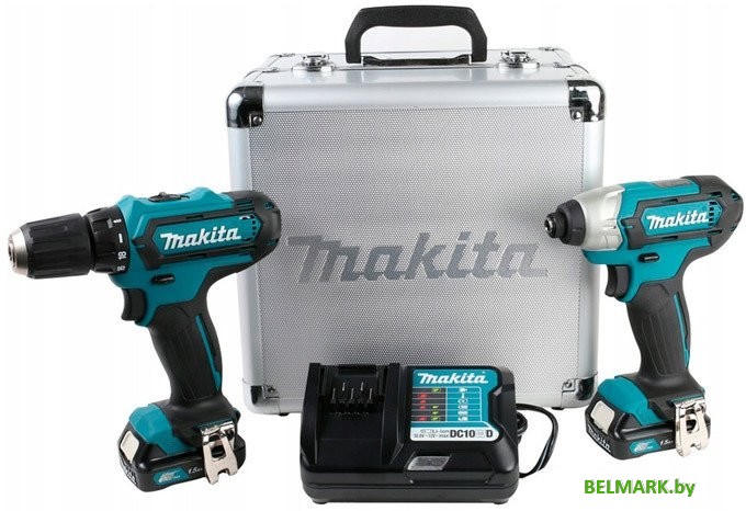Makita CLX224X (шуруповерт, винтоверт, 2 АКБ, кейс) - фото