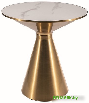Журнальный столик Signal Aries (белый/золотой) - фото