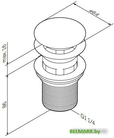 Донный клапан AM.PM F0700164 - фото2