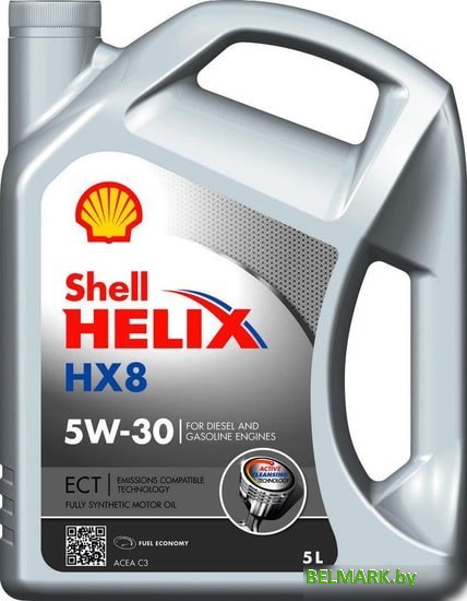 Моторное масло Shell Helix HX8 ECT 5W-30 5л - фото