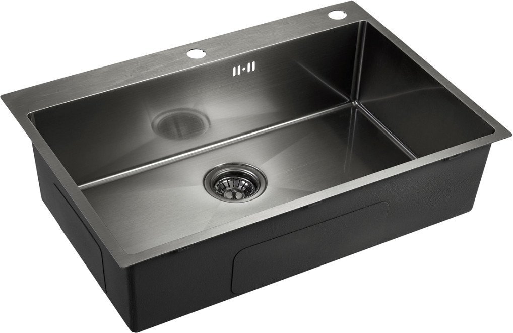 Кухонная мойка Emar EMB-125A PVD Nano Dark - фото