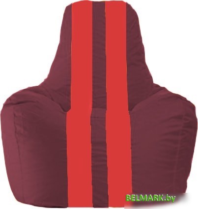 Кресло-мешок Flagman Спортинг С1.1-308 (бордовый/красный) - фото