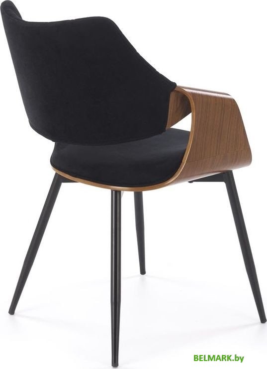 Стул с подлокотниками Halmar K586 (черный/орех) - фото2