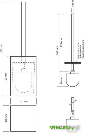 Ершик для унитаза Bemeta Vista 120113316-104 - фото2