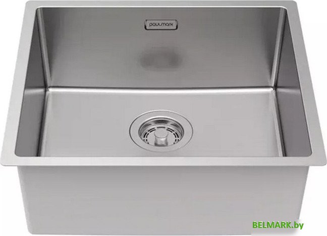 Кухонная мойка Paulmark Lassan 49 UNI LA49-BS (стальной/брашированная сталь) - фото2