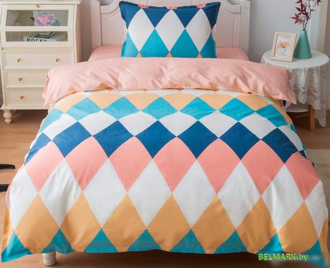 Постельное белье Sofi De MarkO Ромбики Дет-769 (цветной) - фото