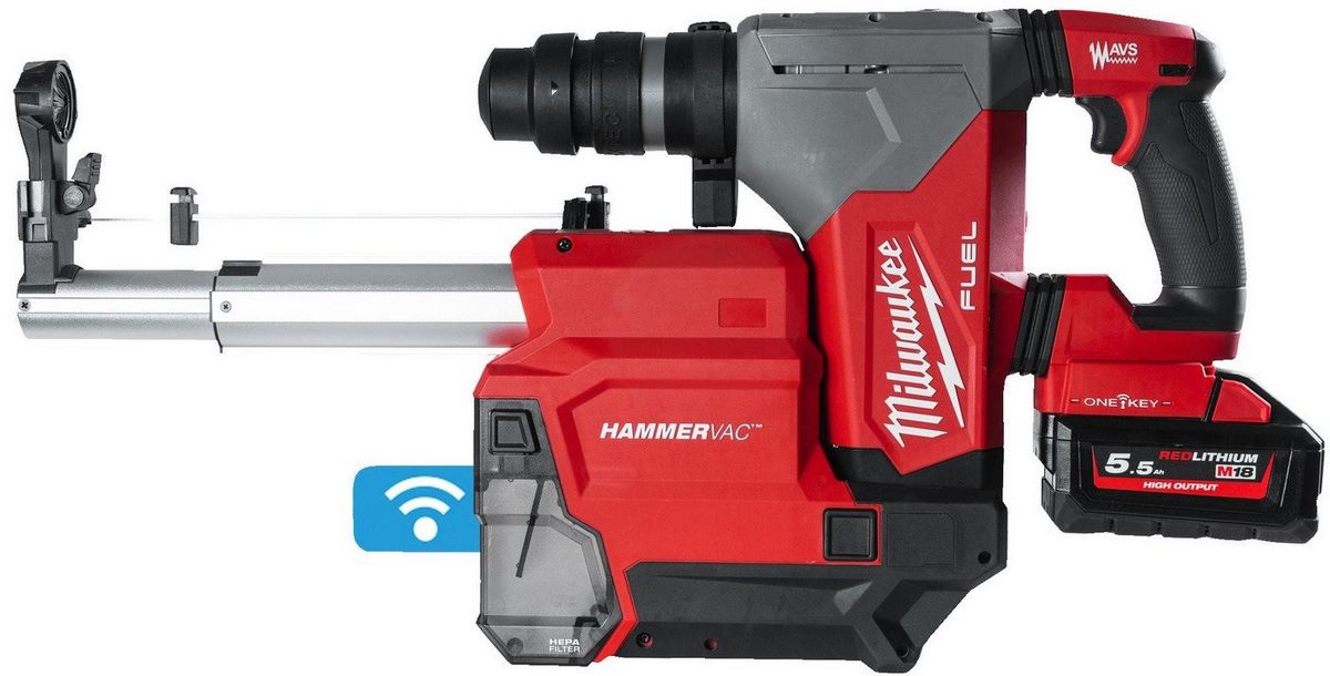 Перфоратор Milwaukee M18 ONE FHX DEL-552C Fuel 4933478506 (с 2-мя АКБ, кейс) - фото