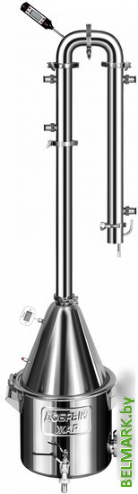 Дистиллятор Добрый жар Абсолют Про (50л, 7 трубок, нержавеющая сталь) - фото