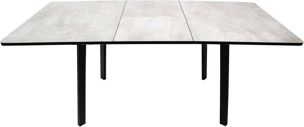 Кухонный стол ВВР Миллер (камень светлый/черный №3, ЛДСП 120-160/80) - фото2